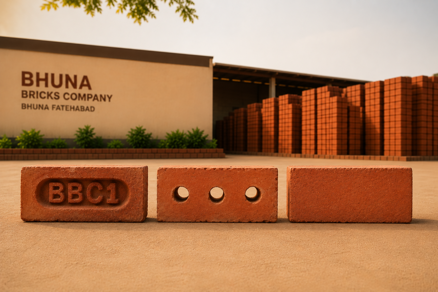 BBC1 Dabbi, grill, and tile brick varieties displayed together