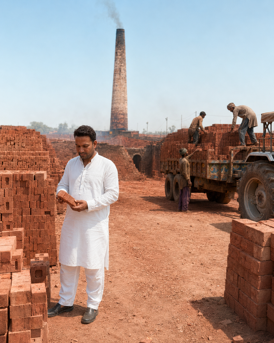 BBC1 quality sorting and brick dispatch, Bhuna